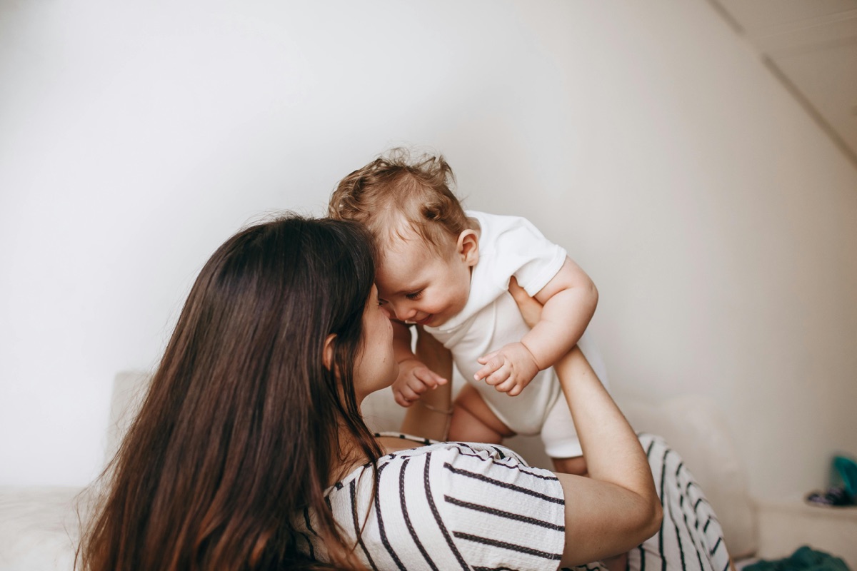 Parent reflecting at home
